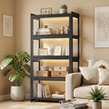 Magshion Display Cabinet with Flip-Up Doors, Balck | Full 4-Side Clear Acrylic by Magshion
