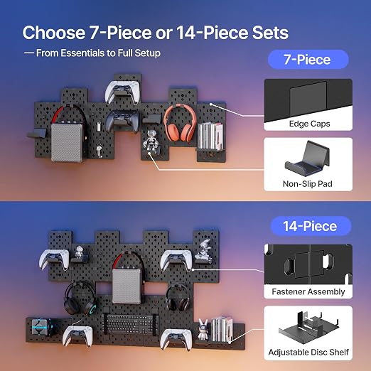 PEGZONE Controller and Headphone Holder Wall Mount, Controller Stand, Disc - Image 9