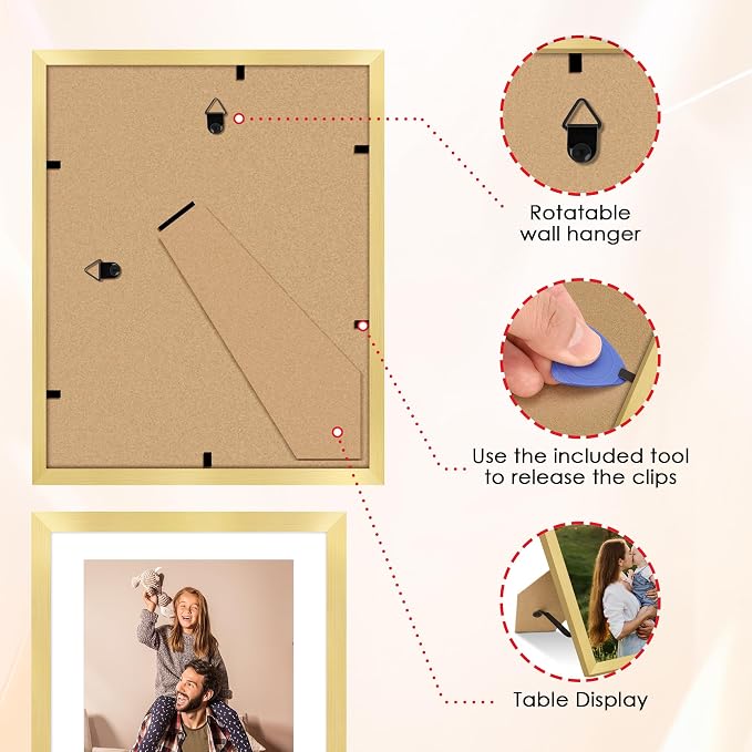 FIXSMITH 10 Pack Picture Frames Collage Wall Decor - Image 5