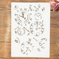 TIAMECH A4 Reusable Vintage Clock Dial Stencil by TIAMECH