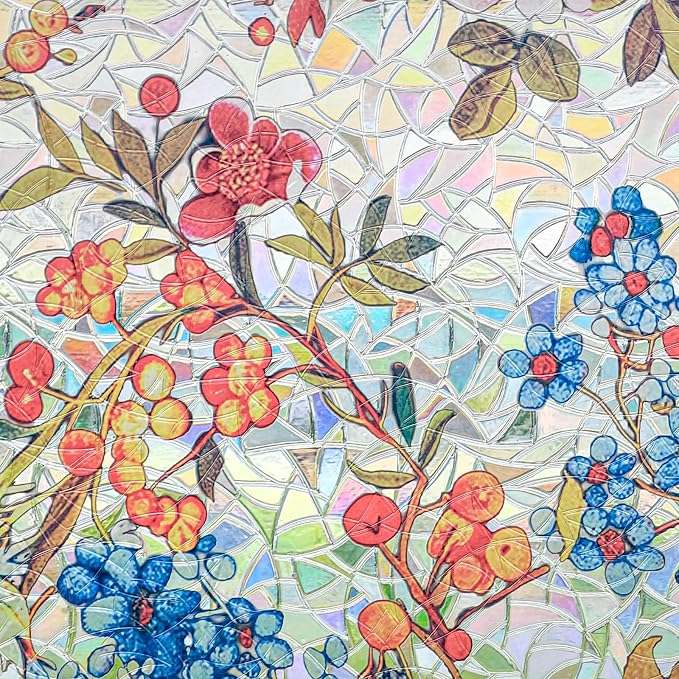 ADD.HERES Window Privacy Film, Stained Glass Decorative Static Cling, Removable - Image 2