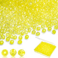 BONNY BOXX 500pcs 8mm Acrylic Faceted Round Crystal Beads Transparent Citrine by BONNY+BOXX