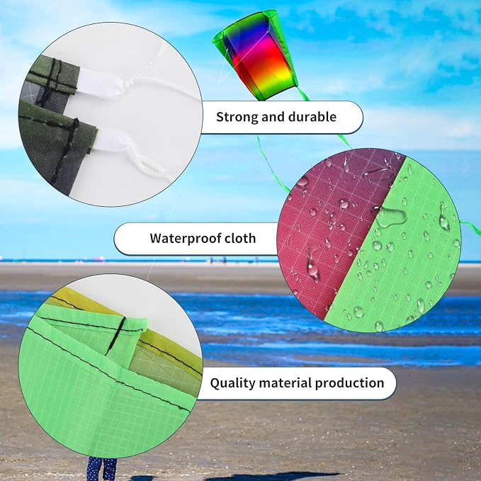 Easy Flyer Kite with Long Tail and String Line - Image 3