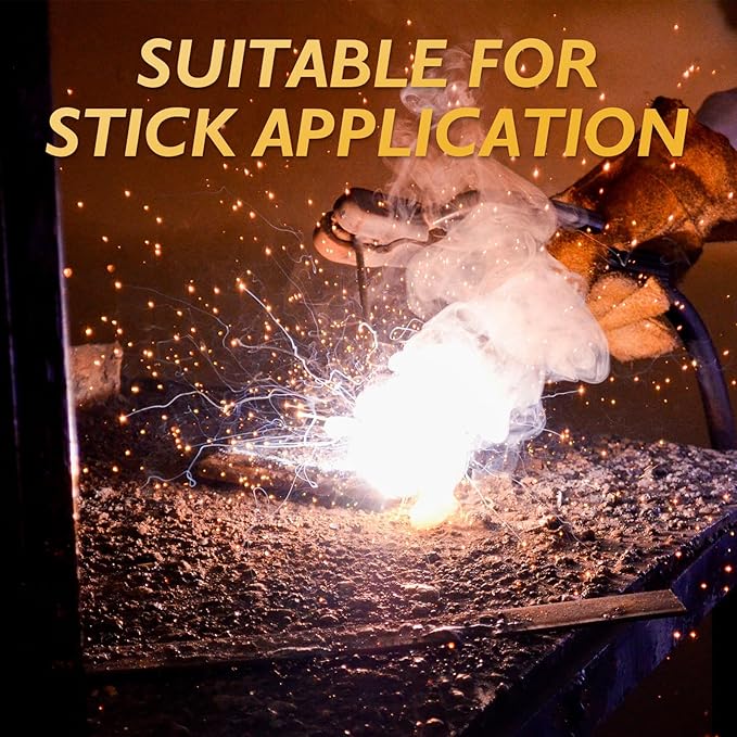 TOOLIOM E7018 Low Hydrogen Welding Rod 3/32"+1/8" 5LB Carbon Steel Stick Electrodes