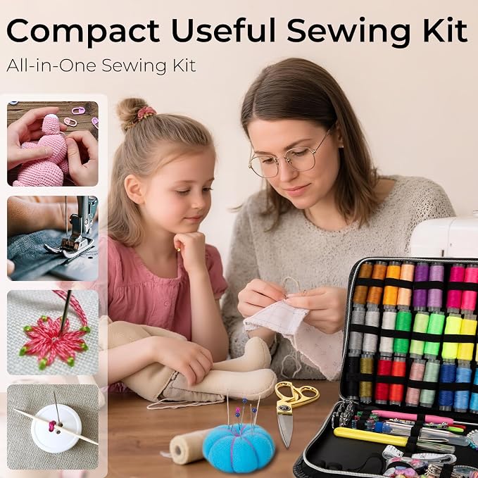 Sewing Kit for Adults, Upgraded Beginner Sewing Kit - Image 2