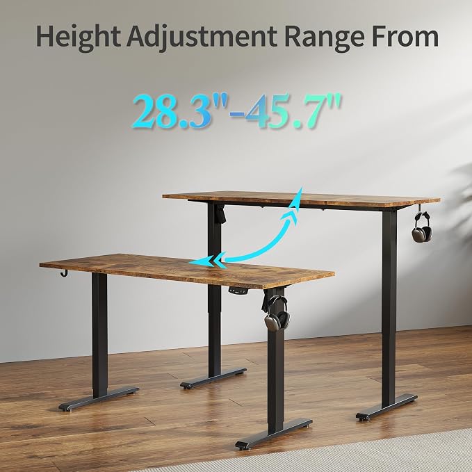 Agilestic Electric Standing Desk, 40 x 24 Inches Height Adjustable Desk - Image 8