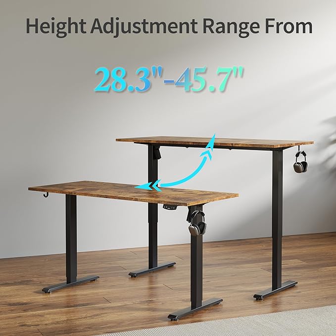 Agilestic Electric Standing Desk, 48 x 24 Inches Height Adjustable Desk - Image 6