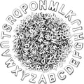 Augshy 700Pcs Silver Large Alphabet Letter Beads by Augshy