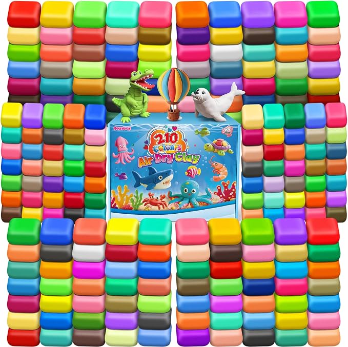 ESSENSON Air Dry Clay, 210 Colors, Modeling Clay by ESSENSON