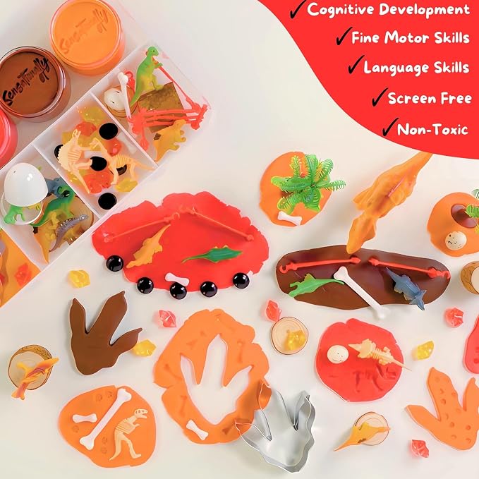 Ultimate Dinosaur Play Dough Kit – Perfect Holiday Gift - Image 4