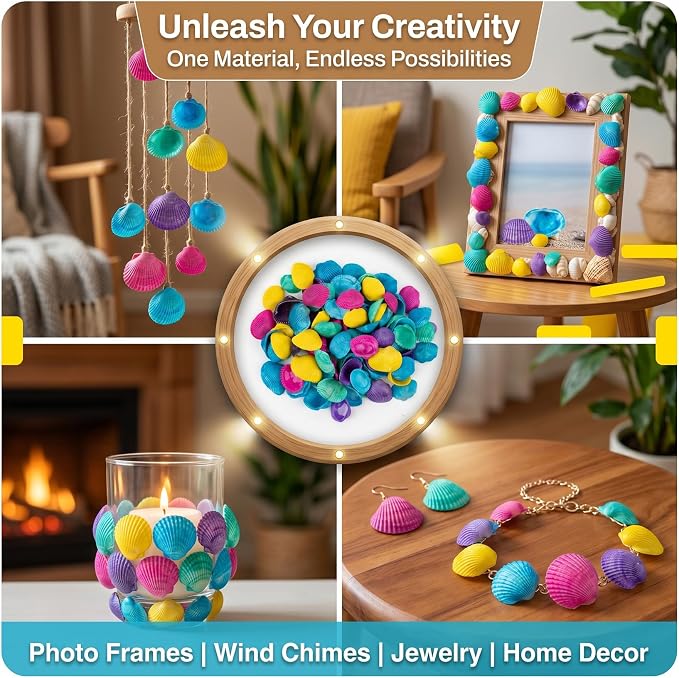 MAQIHAN 80 PCS Dye Sea Shells - Image 6