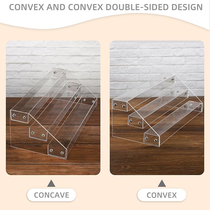 AISIDERK 12" Acrylic Riser, Shelves - Image 5