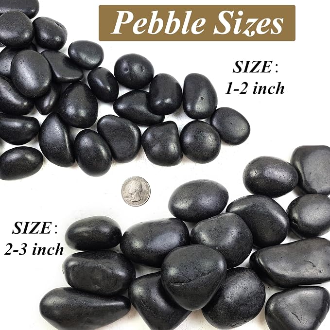 FANTIAN 10 lbs Black Rocks Pebbles - Image 6