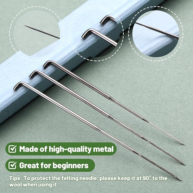 Yizzvb 120 Pcs Needle Felting Needles, 4 Sizes Wool Felting Needles, Needle - Image 5