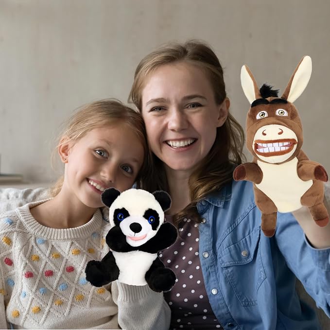 Easfan Donkey Hand Puppet Plush Animal Toy - Image 6