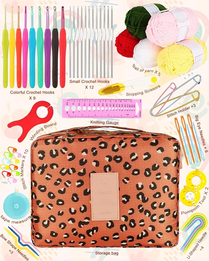 Coopay Crochet Kit Beginners Crochet Hook Set - Image 2