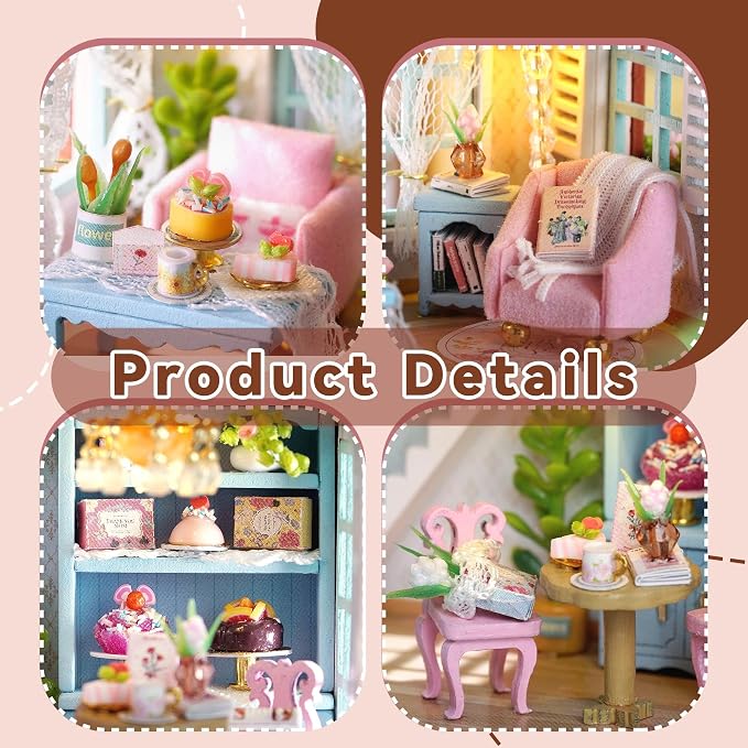 Flever Dollhouse Miniature DIY House Kit Creative Room - Image 3