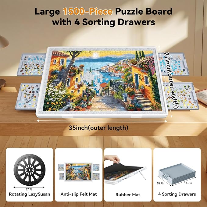 Playboda 1500 Pieces Tiltable & Rotating Puzzle Board - Image 2