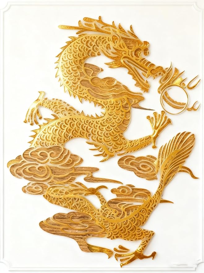 TIAMECH A4 Reusable Chinese Dragon Stencil - Image 5
