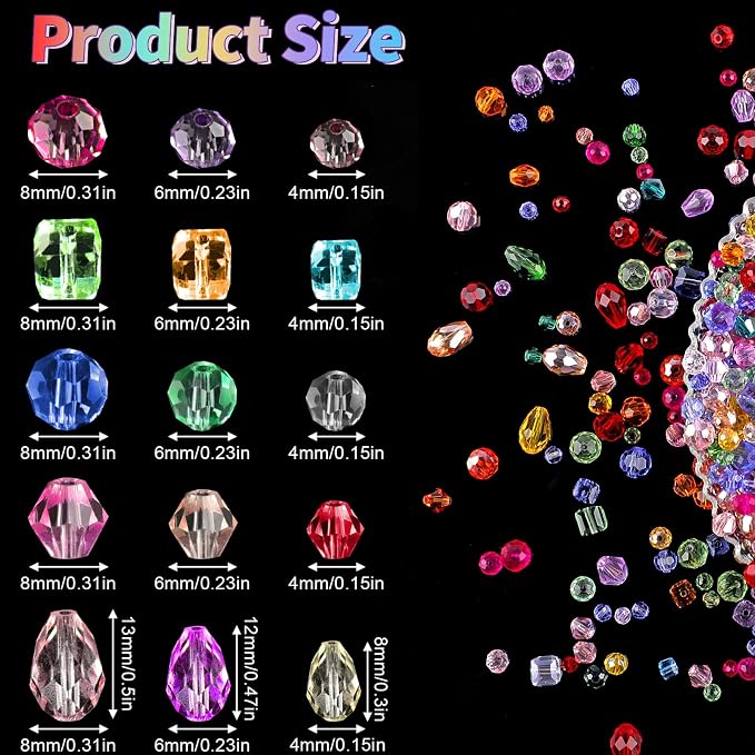 Crystal Beads, Rondelle Beads - Image 2