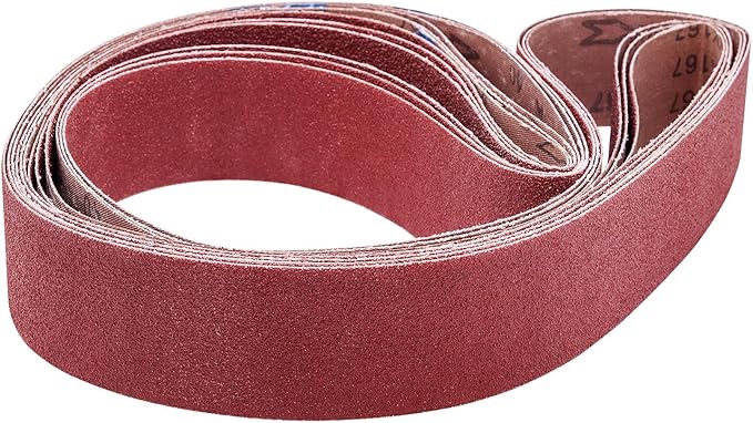 2 x 72 Inch Sanding Belts,2 Pcs Each of 40 60 80 Grits Grinding Belts for 2x72 Belt Sander,Premium Aluminum Oxide Sharpening Sander Belts,6 Pack