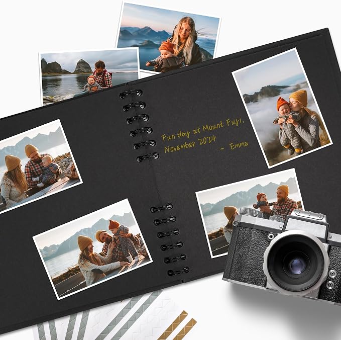 10×10 inch Scrapbook Photo Album DIY Picture Book 40 Pages, Thick Kraft Paper - Image 5