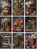 9 Pack Book Flower Diamond Art Kits by RYMILIE