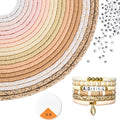 ADIIL 7200pcs Clay Beads Bracelet Making Kit, 6mm Polymer Heishi Beads by ADIIL