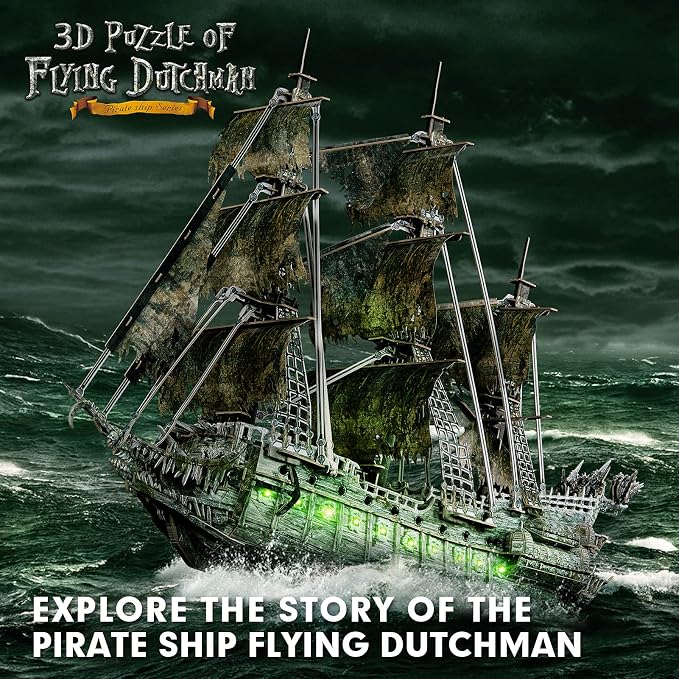 CubicFun Flying Dutchman 3D Pirate Ship Puzzle - Image 2