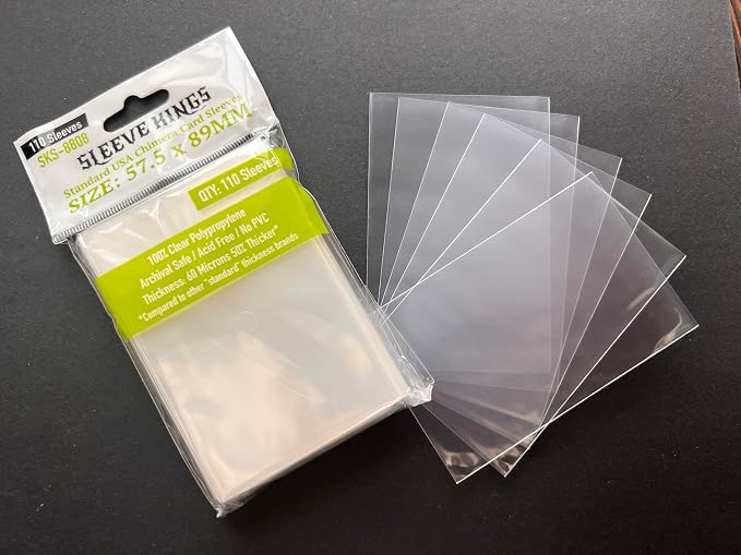 Sleeve Kings USA Chimera Card Sleeves 57.5x89mm – 60 Micron Thick, 110 Per Pack - Image 4