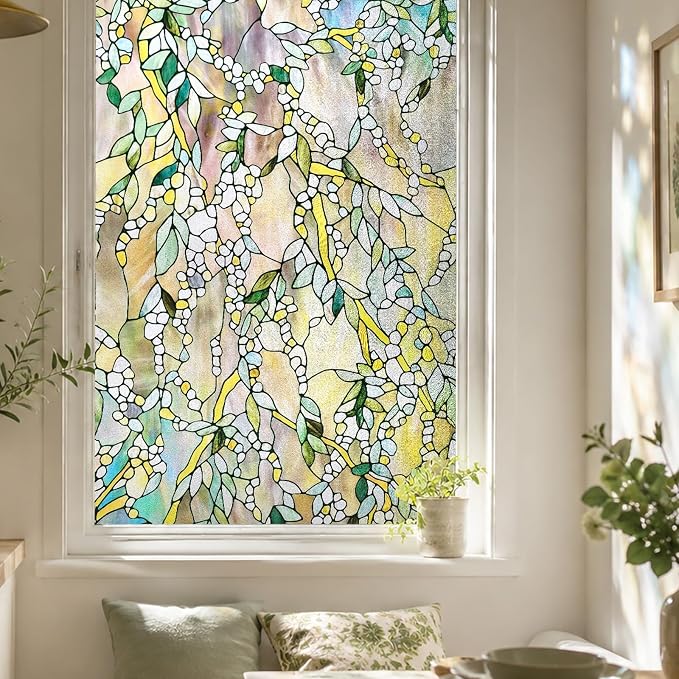 3D Stained Glass Window Film, Decorative Window Privacy Film - Image 8