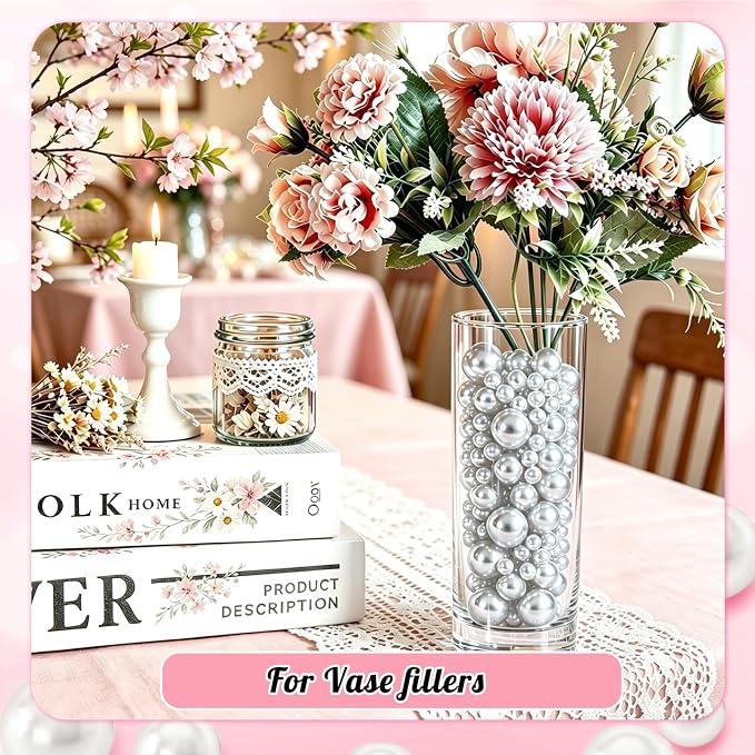 6000PCS Pearls for Crafting, Candles Centerpiece, DIY Crafts, Jewelry Making - Image 5