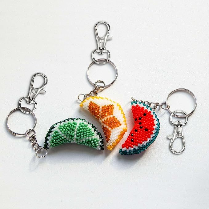 60PCS Keychain Making Kit, Including 30PCS Keychains Clips Hooks and 30PCS Key - Image 6