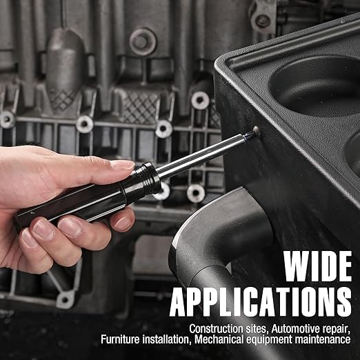 WORKPRO 20pcs PH2 Impact Phillips Screwdriver Bit Set, CNC Machined S2 Steel Tips with Magnetism, 1/4" Hex-Shank Driver Bits, 1" Long Impact Screwdriving Bits with Storage Box