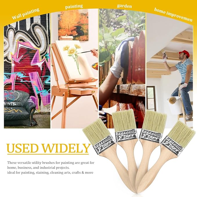 48 Pack 2 Inch Paint Brushes, All-Purpose Chip Brush Set - Image 5