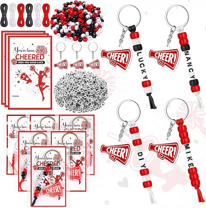 Suncalla 996 Pcs 24 Set Cheer Keychain Making Kit DIY Key Chain Crafts Gift | by Unknown