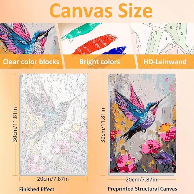 Mandun 3 Pack Paint by Numbers Kit - Image 2