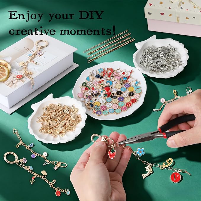 SUTROMA 776pcs Lip Gloss Keychain Making Kit - Image 5