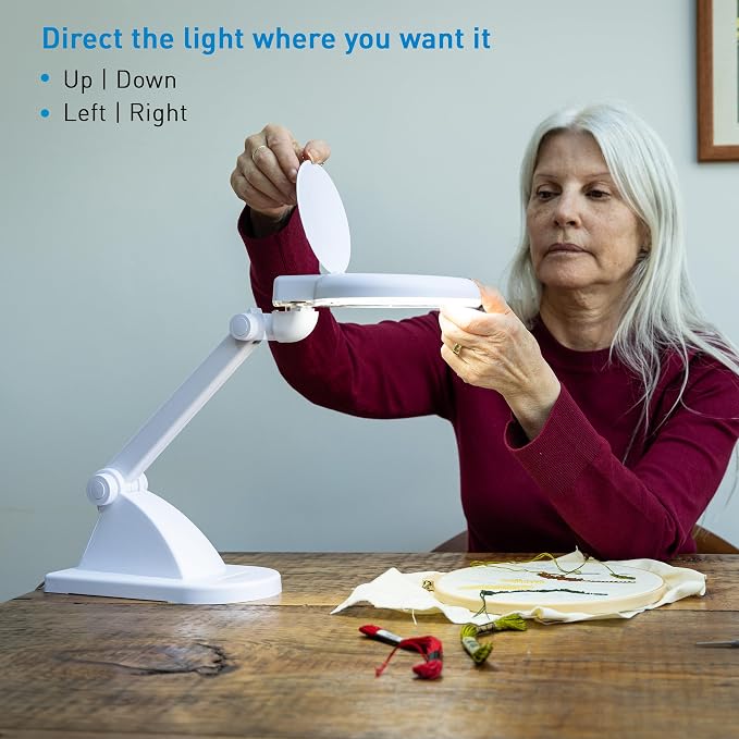 LED Magnifying Desk Lamp – Magnifier Lamp - Image 6