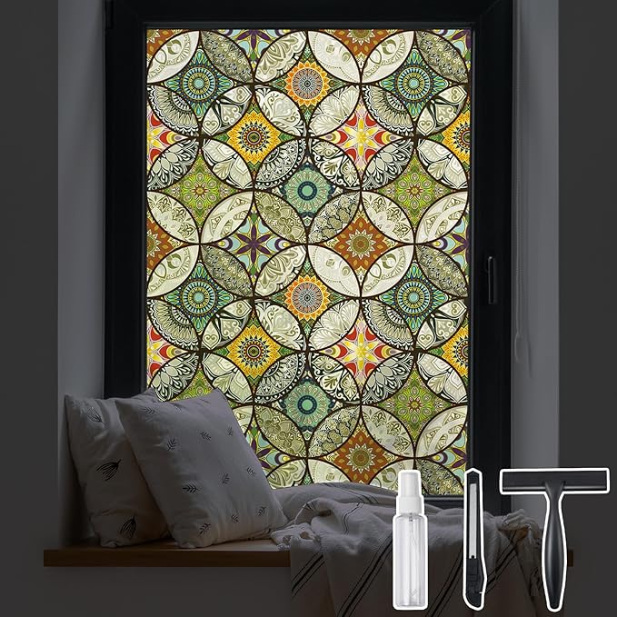 DKTIE Static Cling Decorative Window Film by Dktie