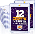 Magnetic Card Holders for Trading Cards，Card Magnetic case12 Pack Upgraded by Unknown