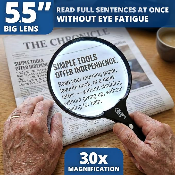 Large 5.5" Magnifying Glass - Image 2