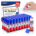 36 Pack Glue Sticks Bulk for Kids, Disappearing Purple Glue Sticks for by FUMILE
