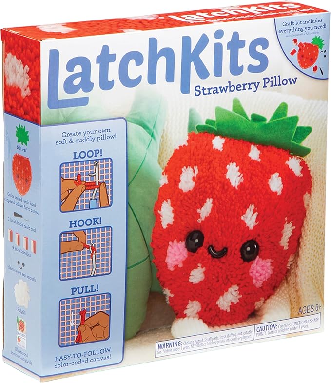 LatchKits Strawberry Pillow by LatchKits