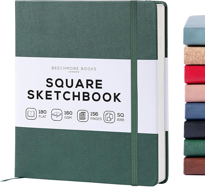 Beechmore Books Square Mixed Media Sketchbook by BeechmoreBooks