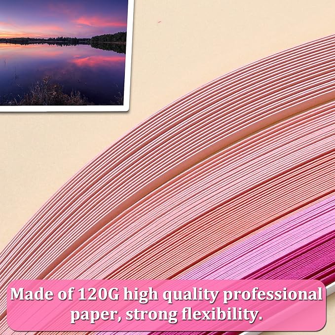 Zorfeter Multi-Color Quilling Paper Strips Kits, 3mm Width, 900 Strips - Image 3