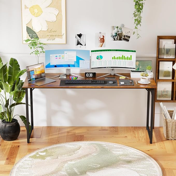 PayLessHere | 63 Inch Computer Desk | Vintage | Office Desk - Image 7