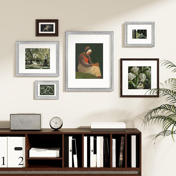 Vittanly 5x7 Picture Frames Set of 2, Ornate Vintage Photo Frame - Image 2