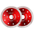 4" Diamond Saw Blade, 2Pcs Super Thin Tile Cutting Blade, Diamond Blade for Angle Grinder Cutting Porcelain Tile Granite Marbles