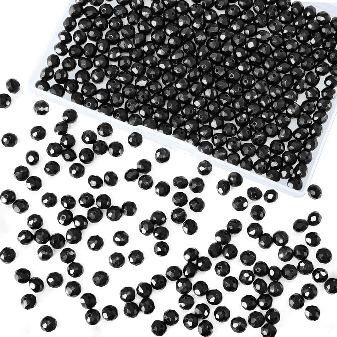 460Pcs 8mm Crystal Glass Beads for Jewelry Making Beads for Bracelets Necklace by Laopottbeads
